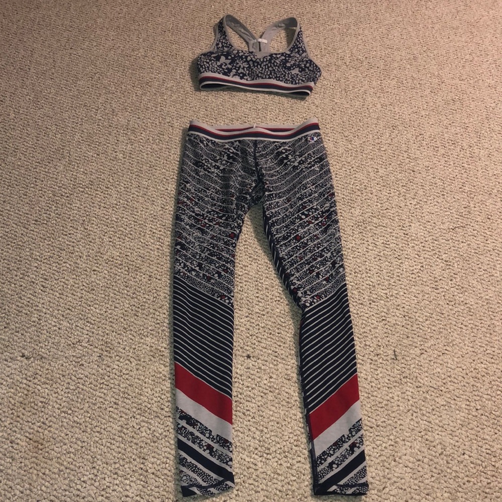 champion leggings and sports bra set